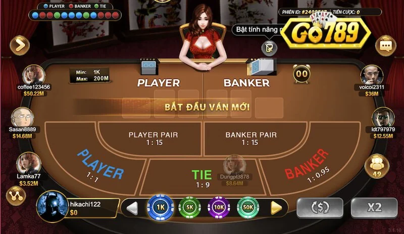 Hướng dẫn cách tính điểm khi chơi Baccarat Go789