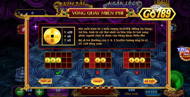 Kho tàng ngũ long Go789 quy định về dòng trả thưởng và Jackpot