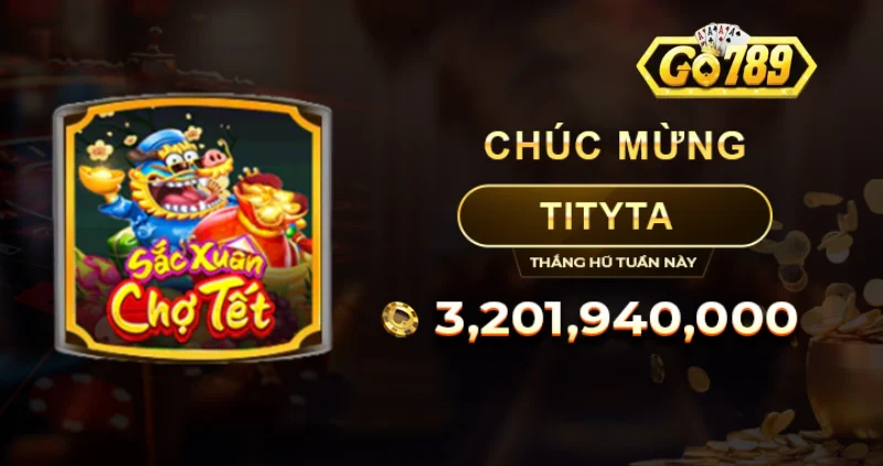 Vòng quay miễn phí trong sắc xuân chợ Tết Go789